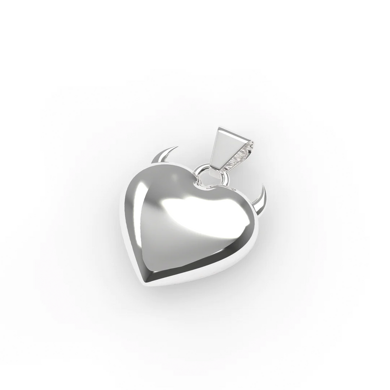Love Is Evil Pendant - Silver - Jawns
