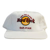 Vintage White Dome Hard Rock Snapback - 2c