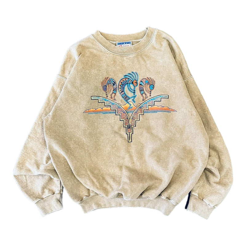 Vintage Aztec Crewneck Sweater - M - OCL