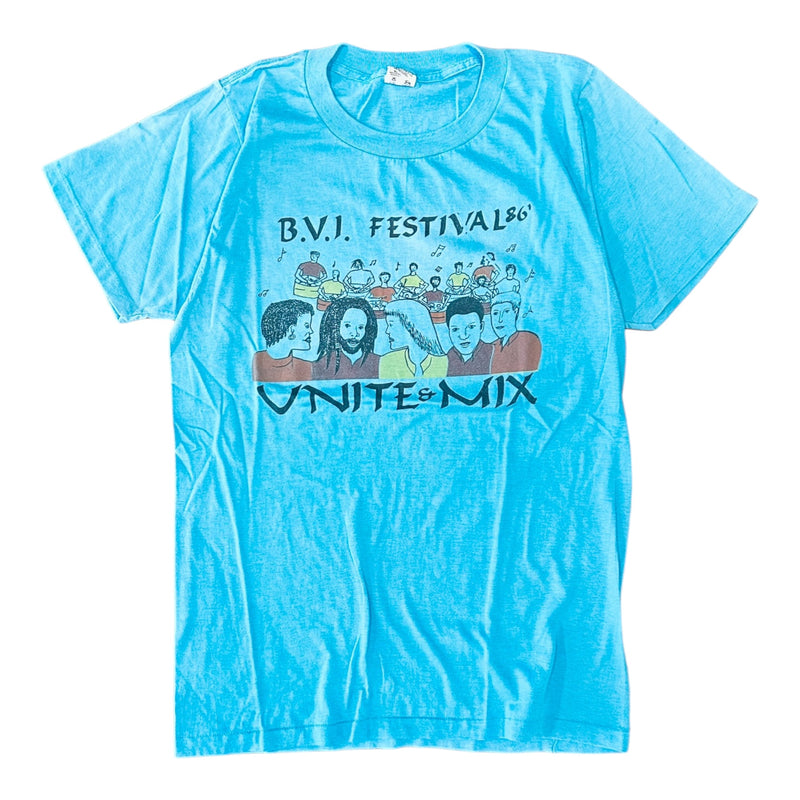 1986 BVI Unite & Mix Festival Tee - M - 2c
