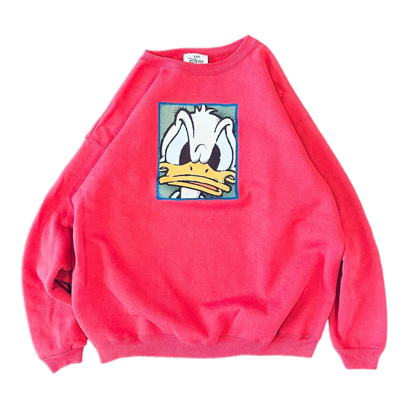 90's Donald Duck Pink Sweater - L - 2c