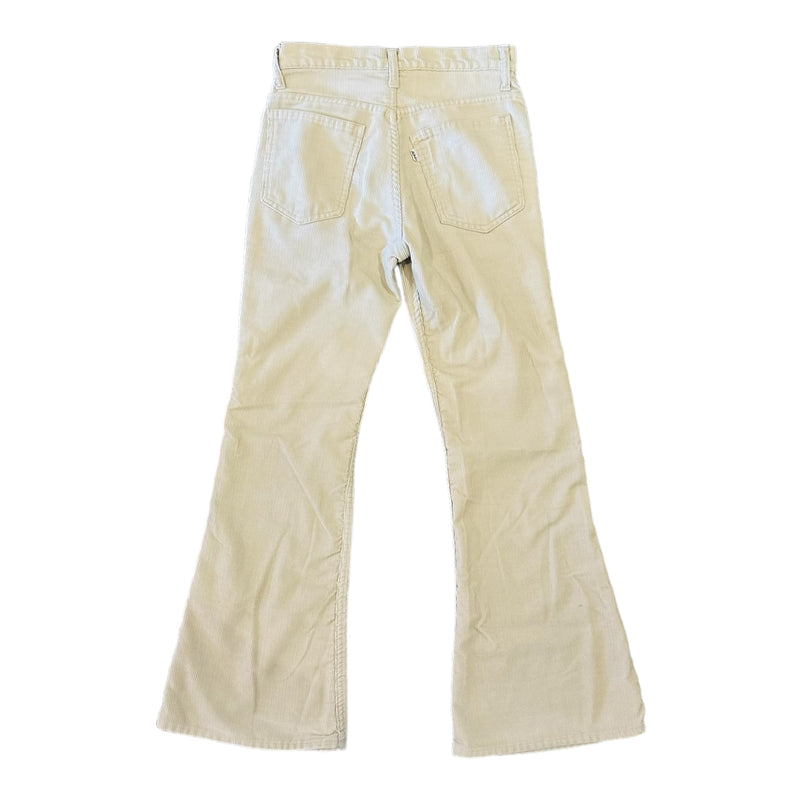 70's Levis Tan Corduroy Bell Bottom Pants - 28x32 - 2c
