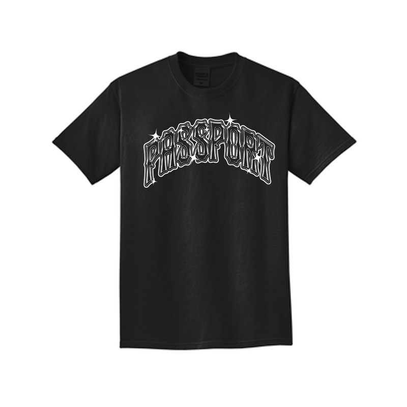 Arch Star T-Shirt - Washed Black - Port By Passport