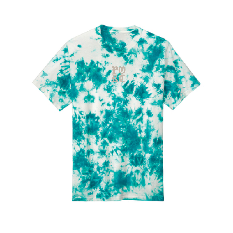 Fight For Peace Tee - Teal Tie Dye - Port By Passport