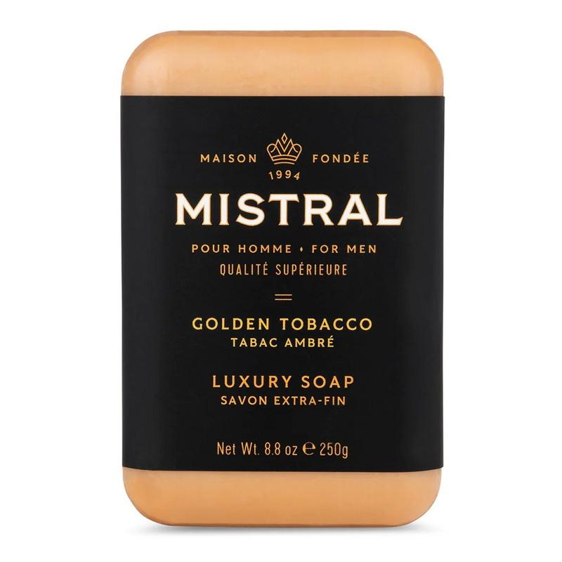 Golden Tobacco Bar Soap 250g - Mistral