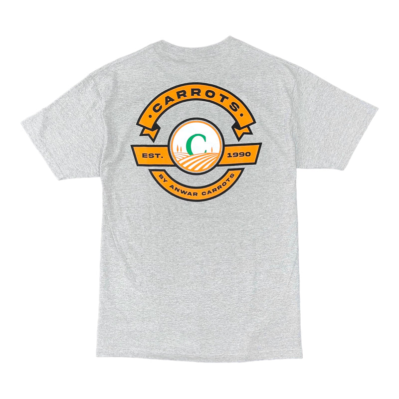 Label T-Shirt - Heather Grey - Carrots