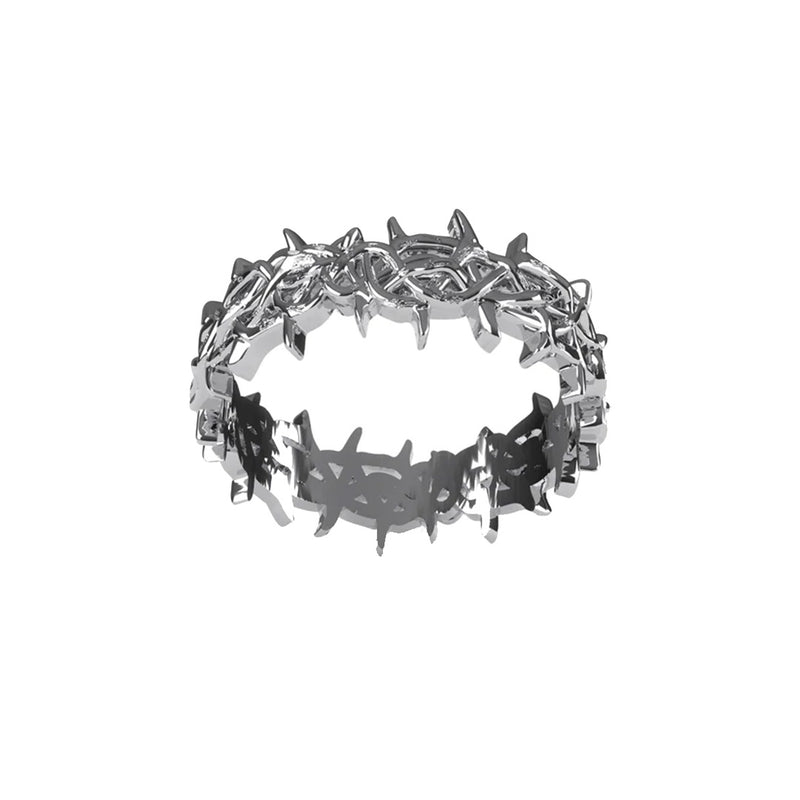 Crown Of Thorns Ring - Silver - Jawns