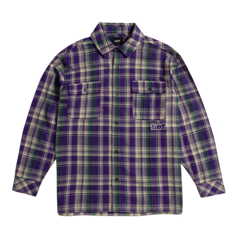 Banks Flannel Shirt - Purple - HUF